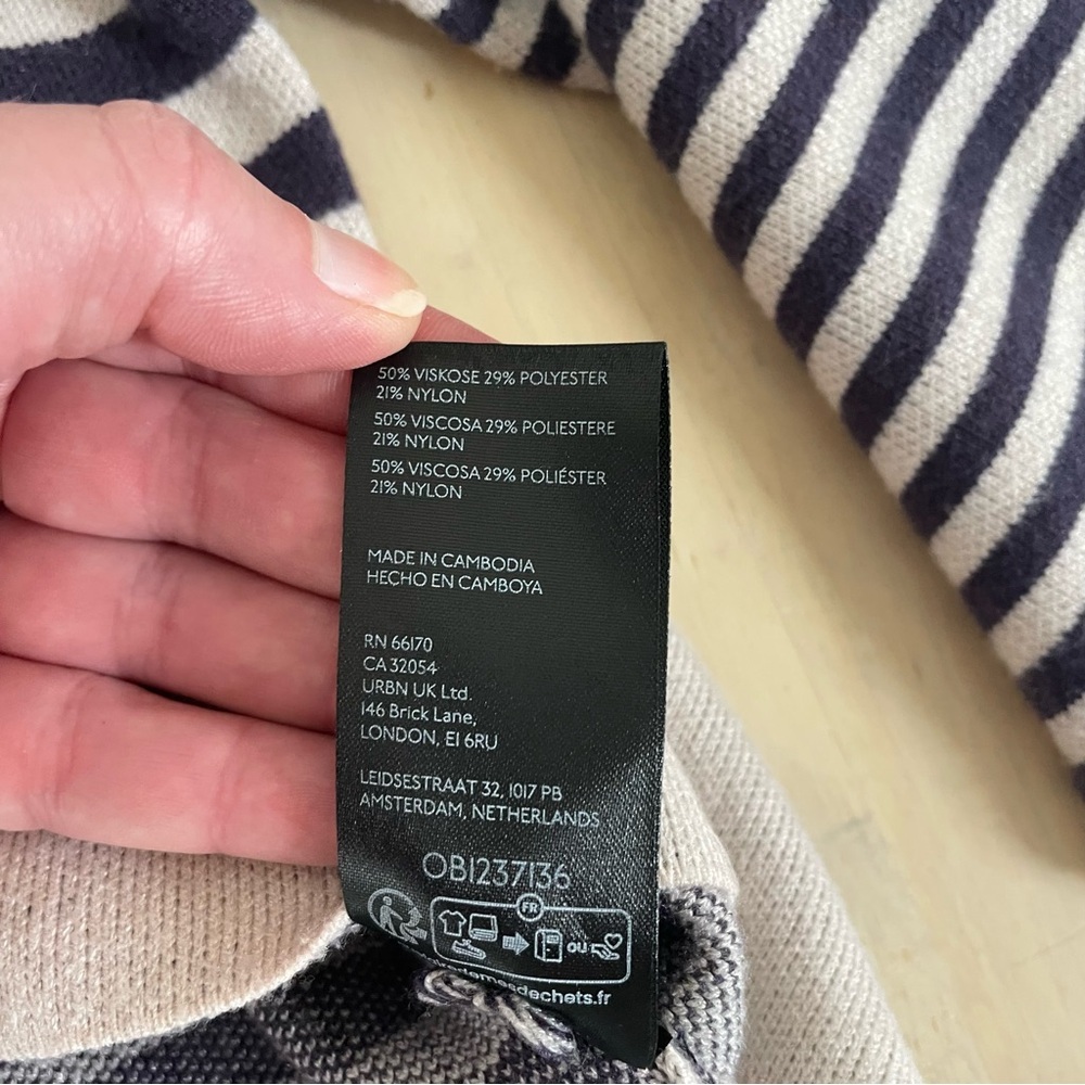 Anthropologie The Carys Mock-Neck Sweater by Maeve XXS Oversized - Picture 5 of 7